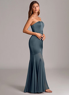 Azazie Uma Bridesmaid Dresses Twilight Mermaid Strapless Chiffon Convertible Dress image4