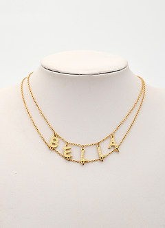 front Collana girocollo con nome personalizzato