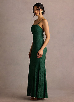 Rema Emerald Green Self Tie Maxi Dress image5