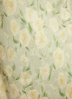 Azazie Doretta Robes de demoiselle d'honneur Robe Sirène en Floral Rêveur Plissée Sauge Rêveuse Florale image7
