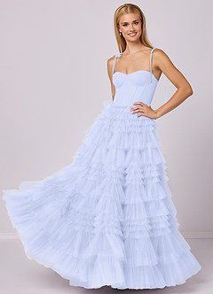 Barbie ♥ Azazie Bridesmaid Dresses Lavender A-Line Sweetheart Neckline Tulle Dress image1