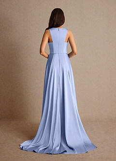 Azazie Niles Mère de la mariée Robes Robe Trapèze en Satin extensible Traînes Eis image4