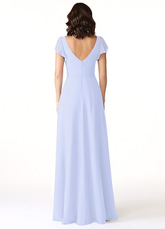 Azazie Omari Bridesmaid Dresses Lavender A-Line Chiffon Dress image2