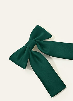 front Girls Matte Satin Bow Hair Clip
