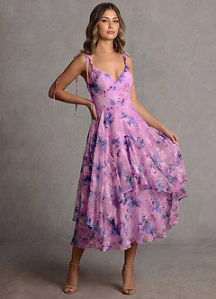 Harmony Purple Midi Dress image3