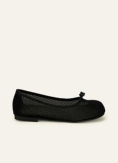 front Mesh Split-Toe Tabi Fold Ballerina Ballet Flats