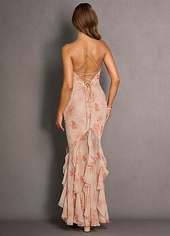 Rosia Peach Maxi Dress image2