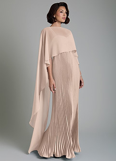 Azazie Micah Abiti da Damigella Abito Convertibile A-Line in Raso Elasticizzato Corsetto Rosa Inglese image6