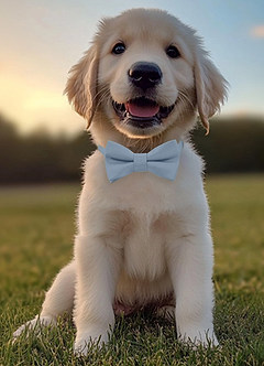 front Hundehalsband mit Fliege