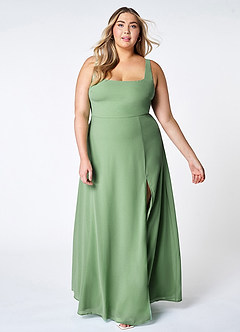 Perfect Day Sage Green Square Neck Maxi Dress image13