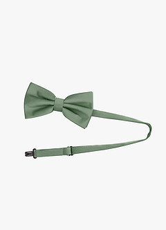 front Adjustable Stretch Satin Bow Tie – 6-Piece Set