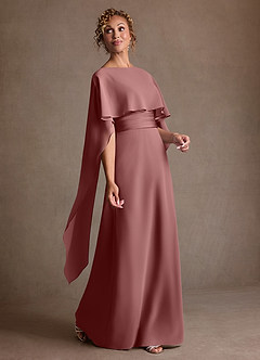 Azazie Marilla Suknie dla Matki Panny Młodej Linia A Pofałdowany Szyfon Długość podłogi Sukienka image2