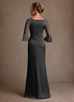 Azazie Nampa Klänningar till brudens mor Klä Tubklänning i Maska Plisserad Svart image3