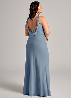 Azazie Rylina Bridesmaid Dresses Twilight Mermaid Pleated Chiffon Dress image11