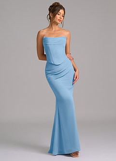 Azazie Sorrel Suknie dla druhen Syrena Gorset Szyfon Do ziemi Sukienka image7