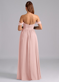 Azazie Saige Abiti da damigella d'onore premaman Abito A-Line Plissettato Chiffon Floor-Length image2