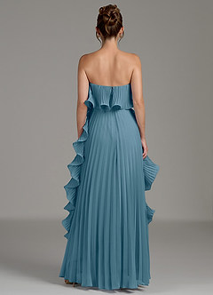 Azazie Alexia Abiti da Damigella Abito A-Line in Chiffon Drappeggiato Bermuda image7