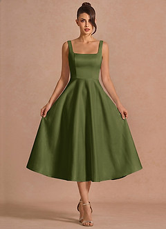 Brynn Olive Midi Dress image3