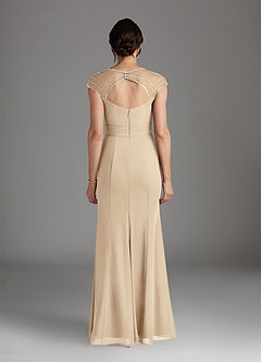 Azazie Blanchett Mother of the Bride Dresses Champagne Mermaid Sequins Chiffon Dress image5