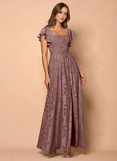 Anna Light Pink Ruffled Maxi Dress image4