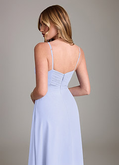 Azazie Terese Bridesmaid Dresses Lavender A-Line Pleated Chiffon Dress image7