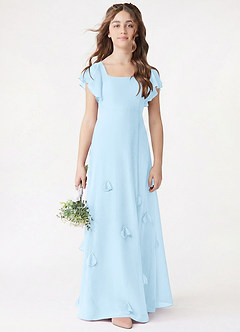 front Azazie Selene Junior Formal Dress