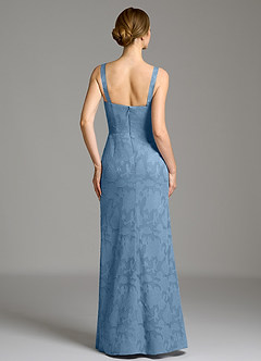 Azazie Brandi Final Sale Agave Mermaid Pleated Floral Burnout Dress image5