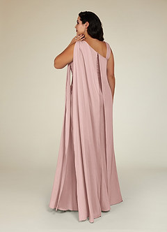 Azazie Franchesca Mother of the Bride Dresses Dusty Rose Mermaid Pleated Stretch Chiffon Dress image10