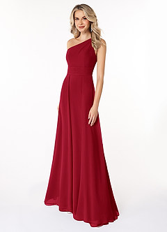 Azazie Dallas Bridesmaid Dresses Scarlet A-Line One Shoulder Chiffon Dress image1