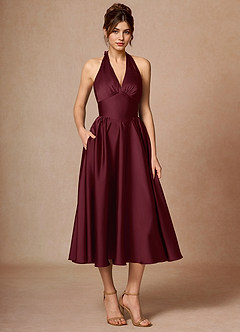 Abito Midi Vino Dominique image5