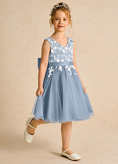 Azazie Butterfly Flower Girl Klänningar Klänning A-Line i Spets image3