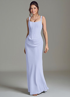 Azazie Niamh Suknie dla druhen Syrena Gorset Szyfon Do ziemi Sukienka image4