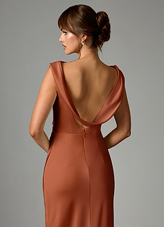 Azazie Kieryn Brudtärnklänningar Klä av Sjöjungfru i Stretch Satin Plisserad Cederros image2