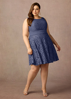 Azazie Beth Mother of the Bride Dresses Stormy A-Line Scoop Sequins Chiffon Dress image14