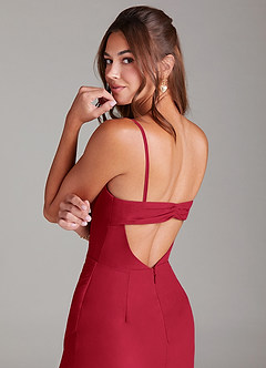 Azazie Leonis Bridesmaid Dresses Scarlet Mermaid Strapless Chiffon Convertible Dress image4