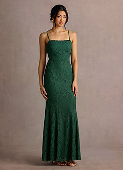 Rema Emerald Green Self Tie Maxi Dress image4