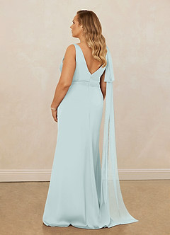Christian Siriano Bridal for Azazie 1011 Robes de demoiselle d'honneur Robe Sirène en Satin extensible Arc Brume image12