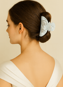 front Bridal Hair Claw