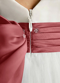 Azazie Sosie Flower Girl Klänningar Klä A-Line i Tyll Plisserad image5