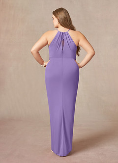 Azazie Hadid Mother of the Bride Dresses Tahiti Sheath Pleated Mesh Dress image2