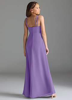 Azazie Leo Junior Tahiti Mermaid Pleated Chiffon Dress image5