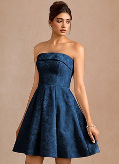 Clementine Dark Navy Mini Dress image4