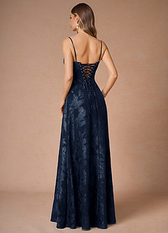 Hollis Navy Lace Back Maxi Dress image2
