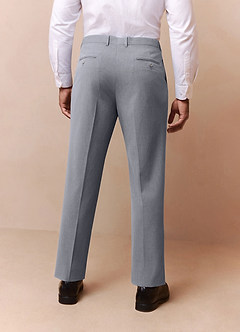 front Savile Grey Wool Blend Dress Pants