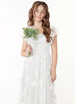 front Azazie Joy Junior Formal Dress