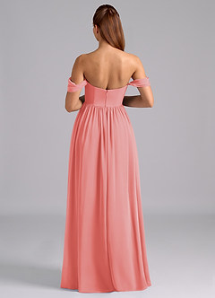 Azazie Saige Maternity Bridesmaid Dresses A-Line Pleated Chiffon Floor-Length Dress image2