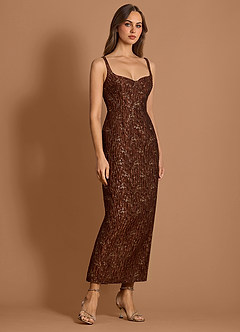 Presia Marrone Maxi vestito image4