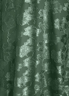 Azazie Bernadette Mother of the Bride Dresses Eucalyptus A-Line Off the Shoulder Floral Burnout Dress image7