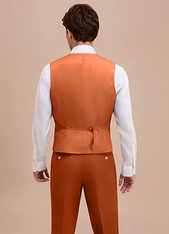 front Ethan Poltettu Appelsiini Hienostunut kudontapukuliivi