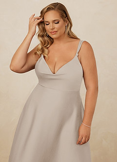 Christian Siriano Bridal for Azazie 1001 Bridesmaid Dresses Frost A-Line Sweetheart Neckline Stretch Satin Dress image16